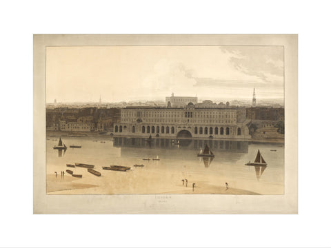 Somerset House from the River Thames 1805