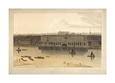 Somerset House from the River Thames 1805