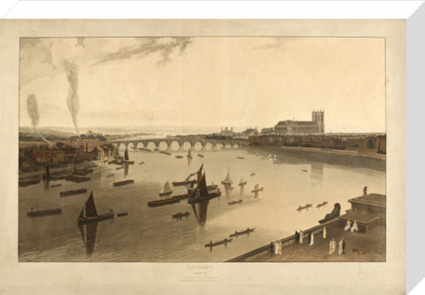 Westminster seen from Somerset House 1805