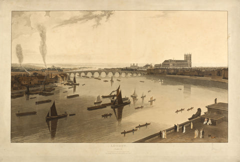 Westminster seen from Somerset House 1805