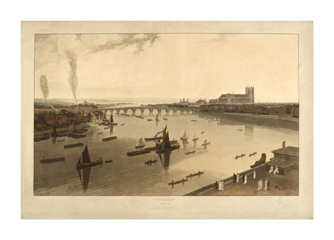 Westminster seen from Somerset House 1805