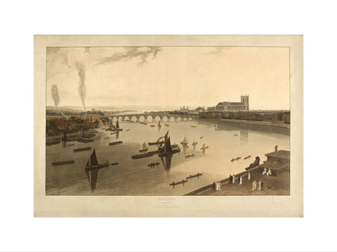 Westminster seen from Somerset House 1805