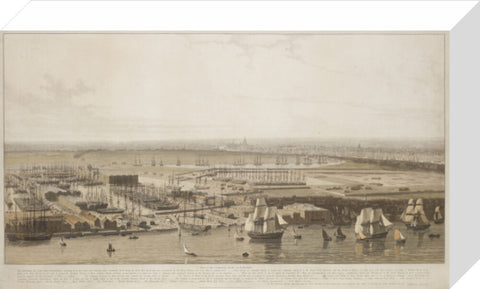 The Commercial Docks at Rotherhithe 1813
