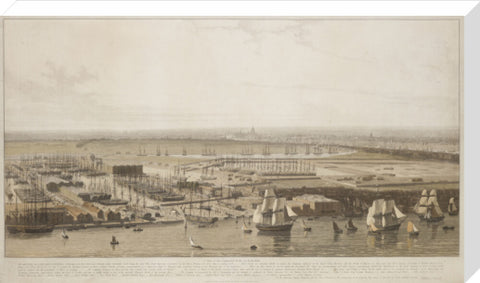 The Commercial Docks at Rotherhithe 1813