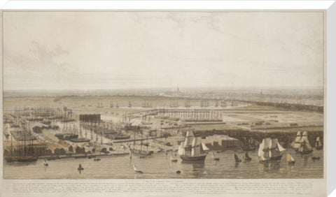 The Commercial Docks at Rotherhithe 1813