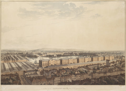 The London Dock from St George's 1816