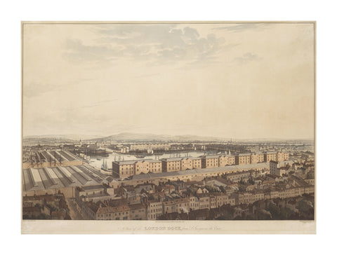 The London Dock from St George's 1816