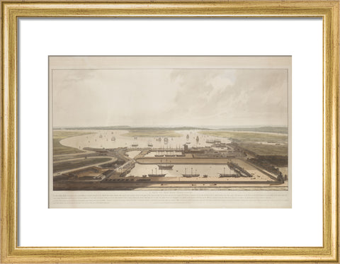 A View of the East India Docks 1808