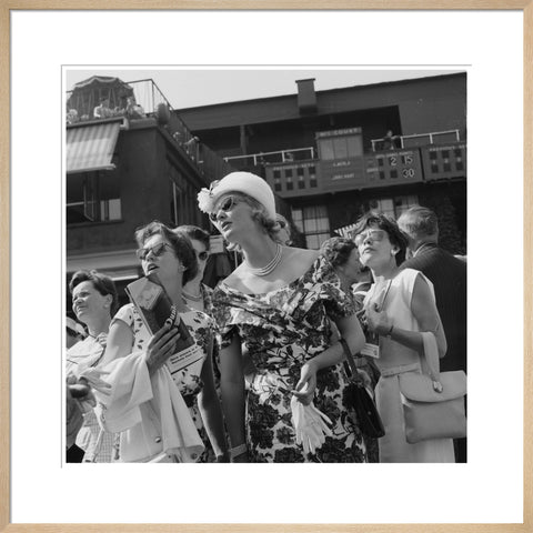 Women attending the All England Lawn Tennis1960
