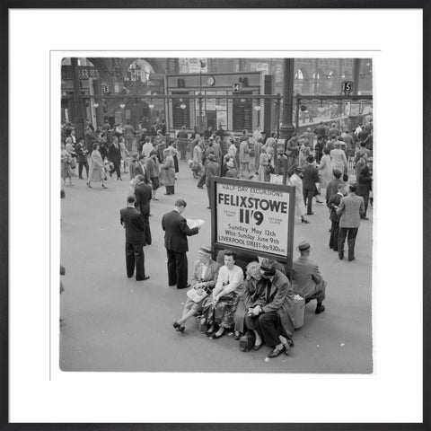 Passengers at Liverpool Street Station 1960