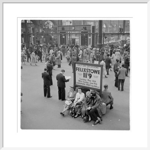 Passengers at Liverpool Street Station 1960