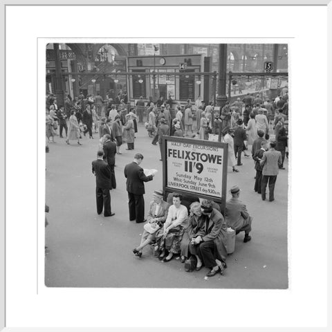 Passengers at Liverpool Street Station 1960