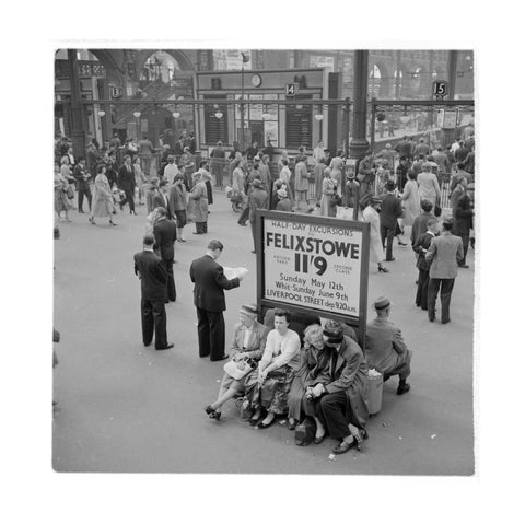 Passengers at Liverpool Street Station 1960