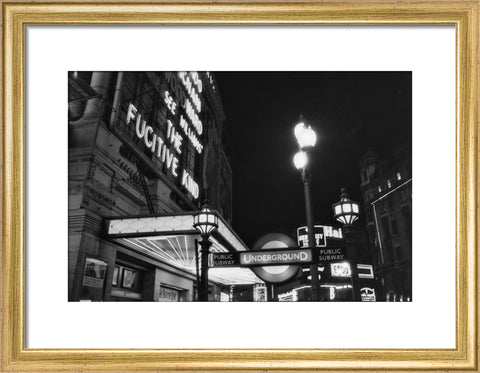 West End at night 1960