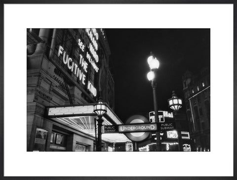 West End at night 1960