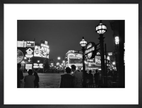 Piccadilly Circus at night 1960