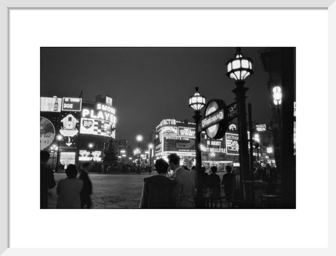 Piccadilly Circus at night 1960