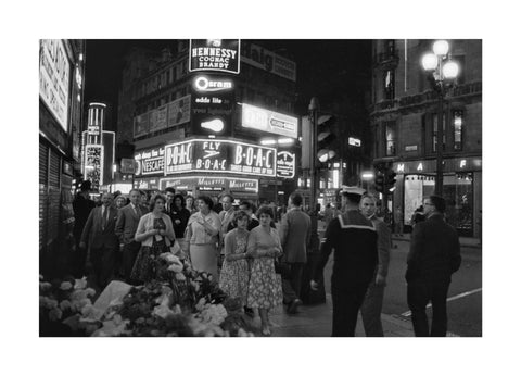 The West End at night 1960
