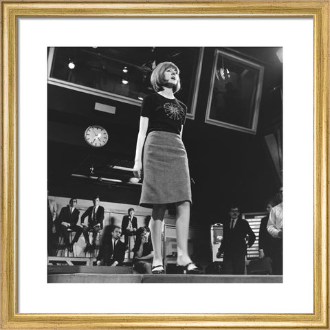 Cilla Black performing on Ready Steady Go 1964