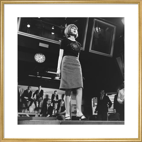 Cilla Black performing on Ready Steady Go 1964