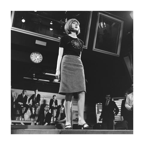 Cilla Black performing on Ready Steady Go 1964