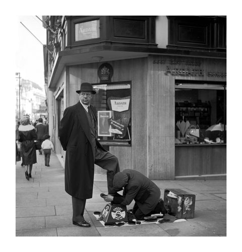 Shoe shine man. c.1955