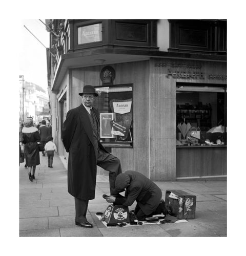 Shoe shine man. c.1955