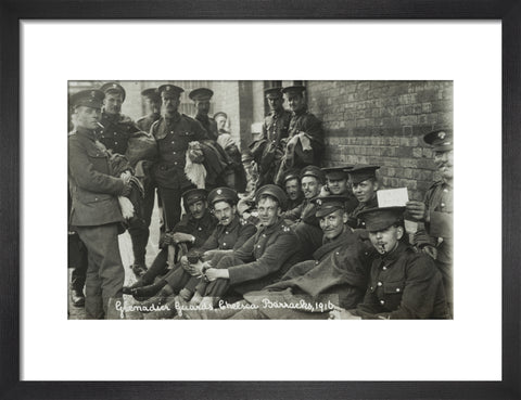 Grenadier Guards awaiting the postman 1916