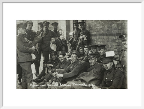 Grenadier Guards awaiting the postman 1916