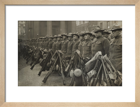 The first American contingent of the war 1917