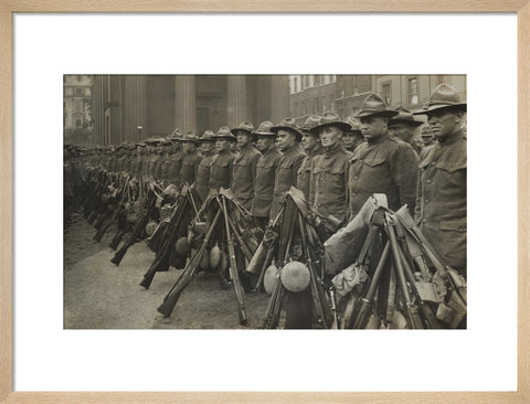 The first American contingent of the war 1917