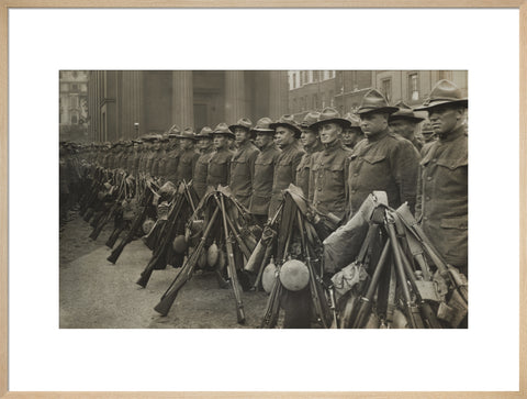 The first American contingent of the war 1917