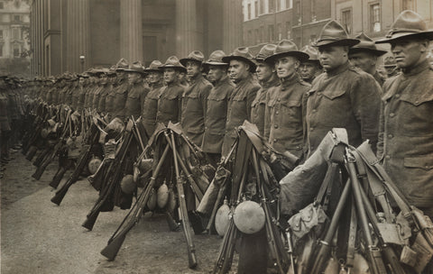 The first American contingent of the war 1917