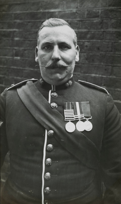 Sergeant Major wearing medals c.1913