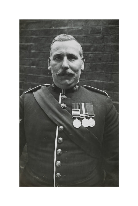 Sergeant Major wearing medals c.1913