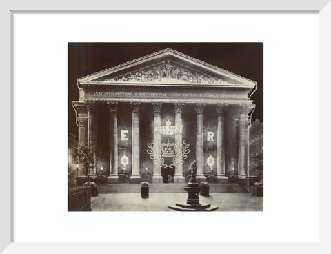 The Royal Exchange at night C.1915