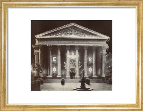 The Royal Exchange at night C.1915