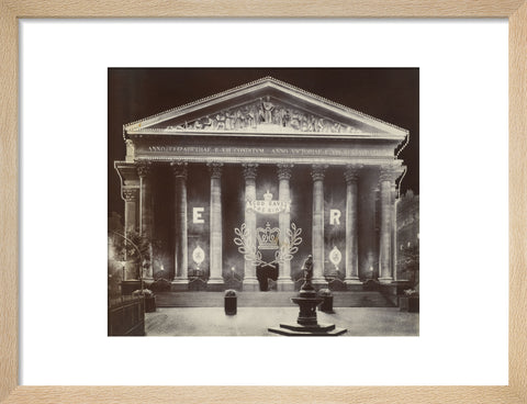 The Royal Exchange at night C.1915