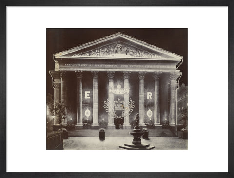 The Royal Exchange at night C.1915