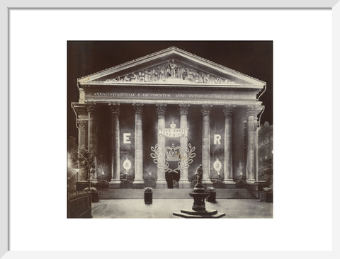 The Royal Exchange at night C.1915