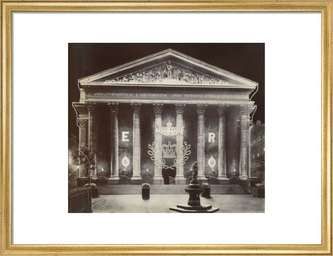 The Royal Exchange at night C.1915