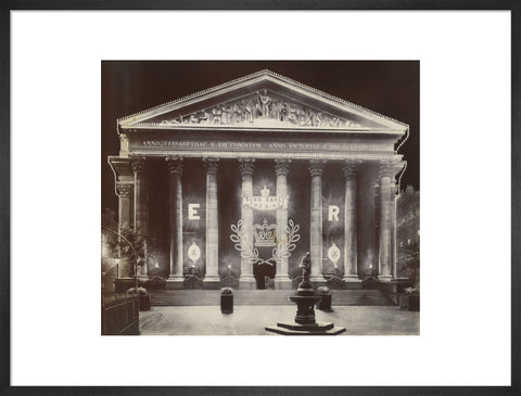 The Royal Exchange at night C.1915