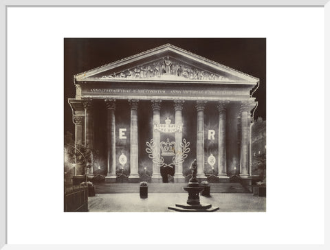 The Royal Exchange at night C.1915