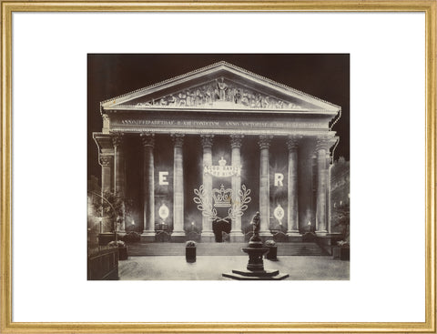 The Royal Exchange at night C.1915