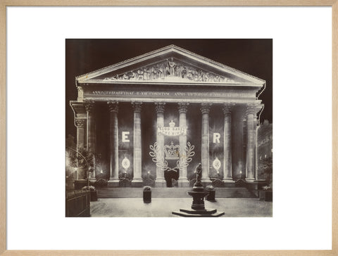 The Royal Exchange at night C.1915