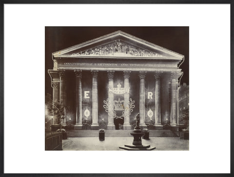 The Royal Exchange at night C.1915