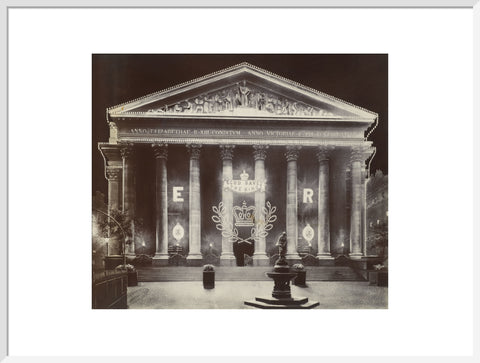 The Royal Exchange at night C.1915