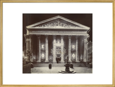 The Royal Exchange at night C.1915