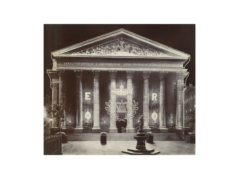 The Royal Exchange at night C.1915