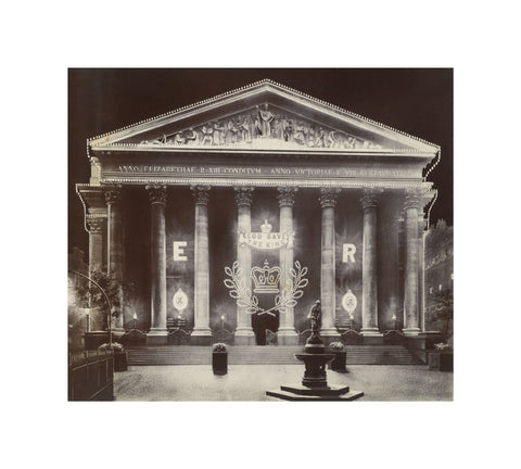 The Royal Exchange at night C.1915